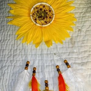 12" sunflower dreamcatcher